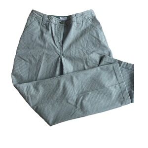 Northern Reflections pinstripe trouser pants hemmed office Y2K vintage women’s 8